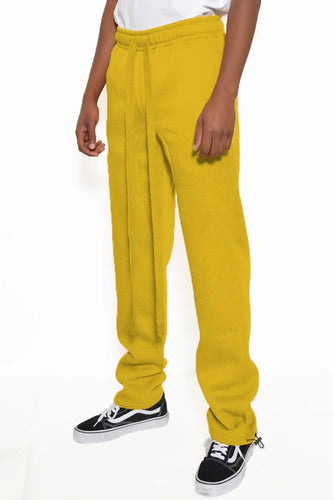 WEIV Men's Full Size Cotton Fleece Sweat Pants Plus Size