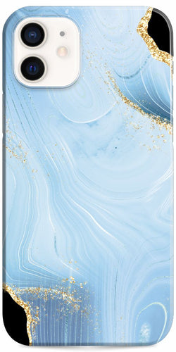iPhone 12 Case Blue Lace Agate Design Set