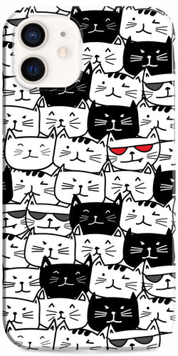 iPhone 12 Case Cool Cats Design Set