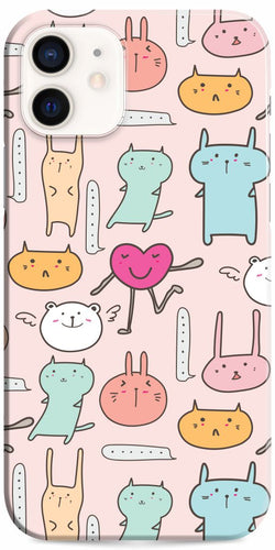 iPhone 12 Case Cute Animals Design Set