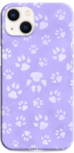 iPhone 13 Case Dog Paw Prints Design Set