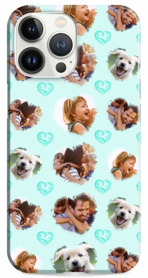 Open image in slideshow, iPhone 13 Pro Case Monogram Watercolor Pattern Photo Album

