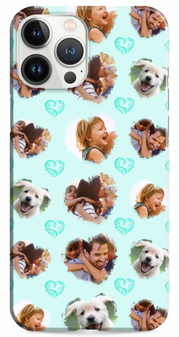 Open image in slideshow, iPhone 13 Pro Max Case Monogram Watercolor Pattern Photo Album
