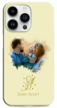 iPhone 14 Pro Case Watercolor Photo Frame