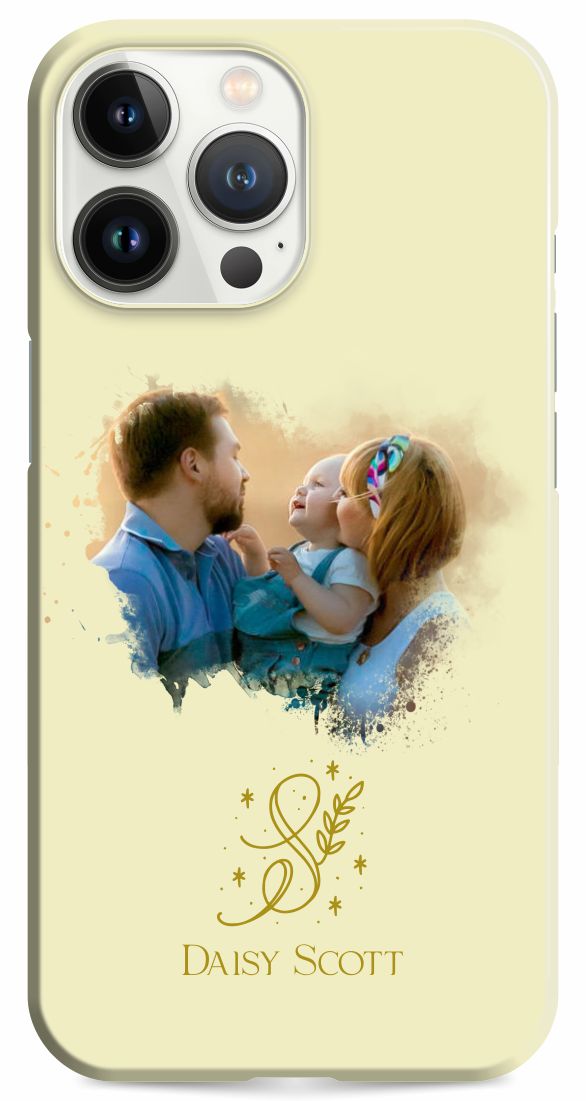 Open image in slideshow, iPhone 13 Pro Case Watercolor Photo Frame
