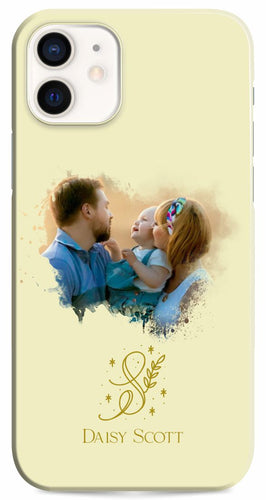 iPhone 12 Case Watercolor Photo Frame