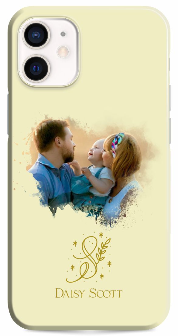 Open image in slideshow, iPhone 12 Mini Case Watercolor Photo Frame
