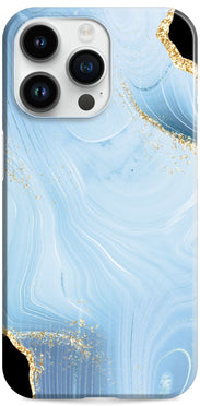 iPhone 14 Pro Case Blue Lace Agate Design Set