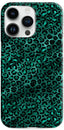 iPhone 14 Pro Case Teal Leopard Design Set